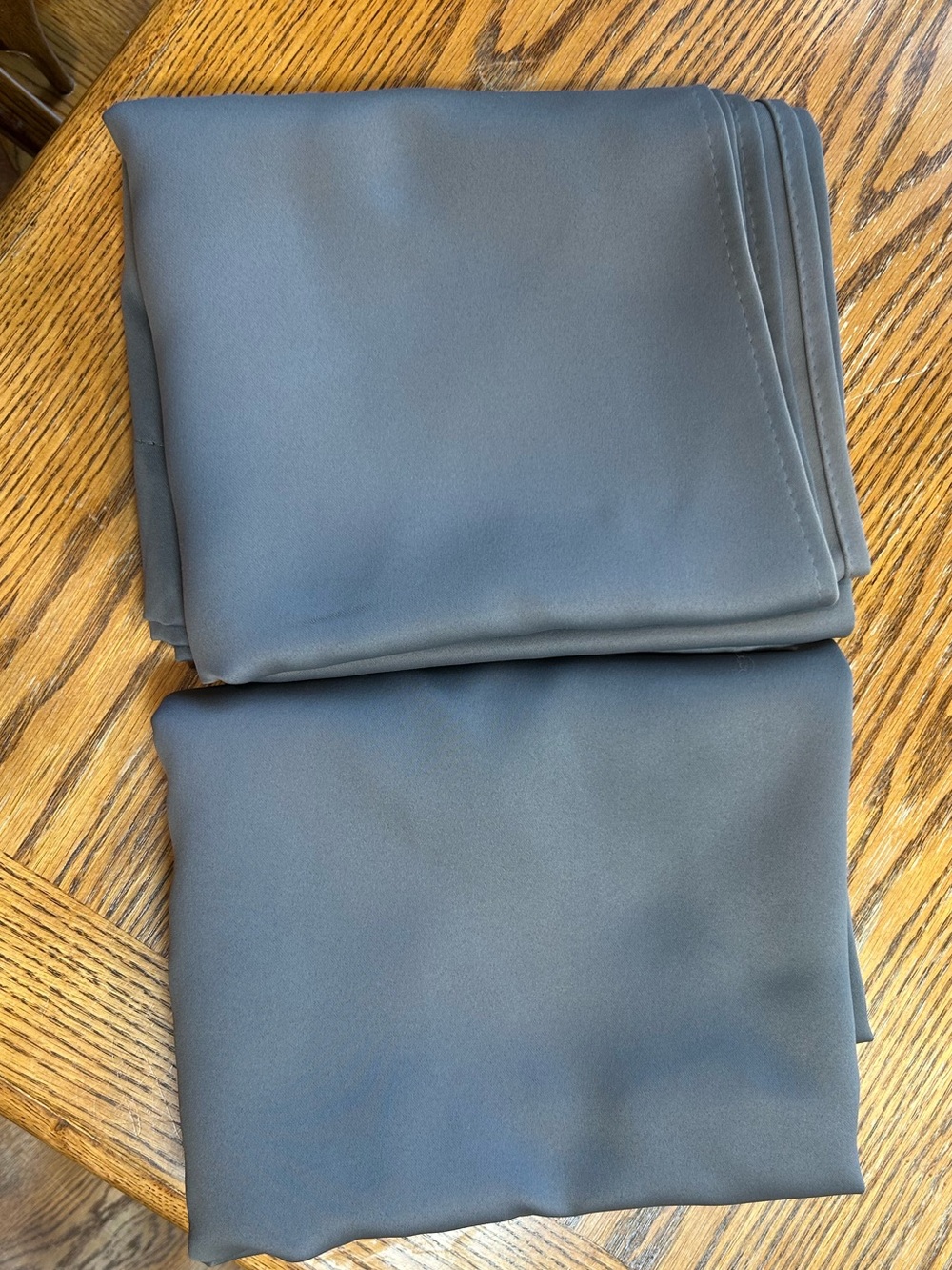 Set of 2 Gray Blackout Curtains - 42”x72”